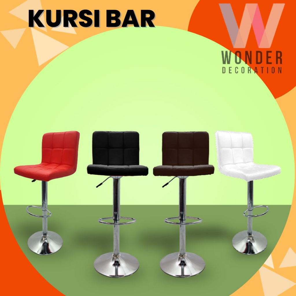 Kursi Cafe Dengan Sandaran Barbershop Chair Kursi Bar Minimalis Modern Kursi Minimalis Kursi Bar -WD