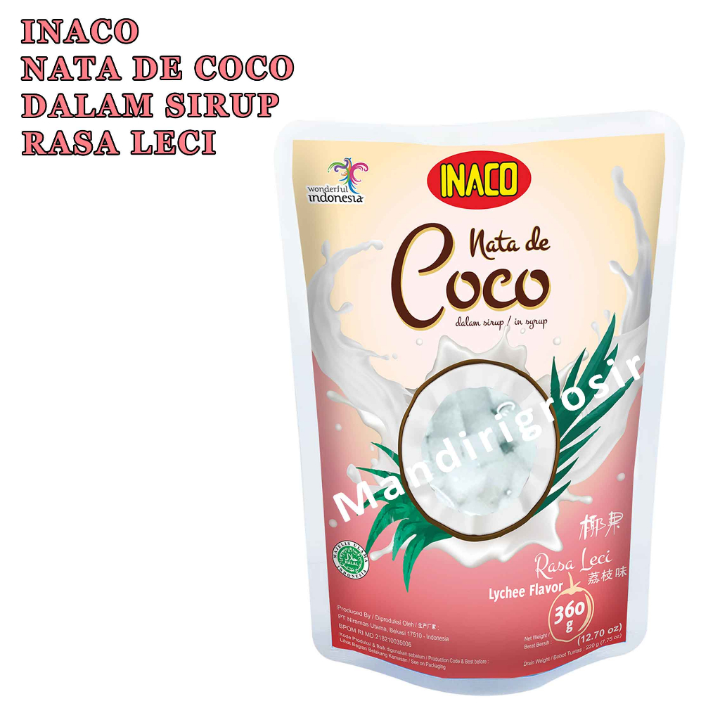 Minuman Coconut * Inaco Nata De Coco * Minuman Jelly Flavor * 360gr