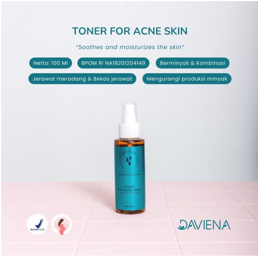 TONER ACNE SKIN | DAVIENA SKINCARE | DAVIENASKINCAREOFFICIAL | DAVIENA DAVIENA DAVINA DEVIANA DEVINA