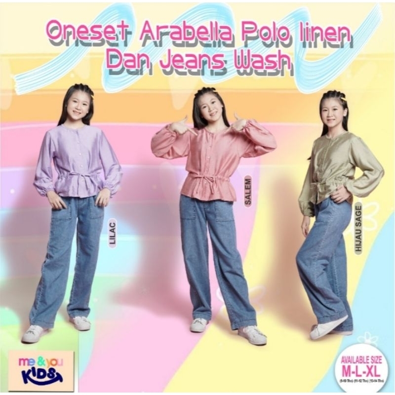 One Set Arabella Polo Linen By Me & You Kids