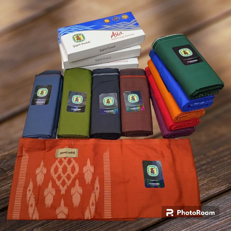 Sarung Gajah Duduk Asia Polos Tumpal Kembang grosir 10 ptg