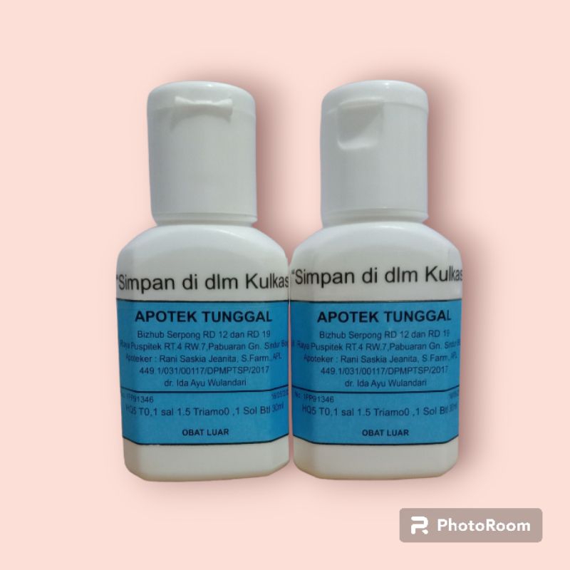 FLEKSOL HQ5 100% APOTIK TUNGGAL/ serum penghilang flek hitam & tebal diwajahi