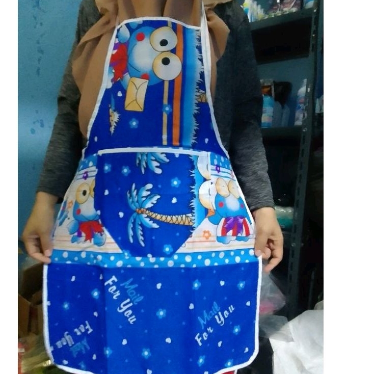 CELEMEK KAIN - CELEMEK WATERPROOF - APRON POLOS - APRON POLKADOT - APRON WATERPROOF - APRON MASAK