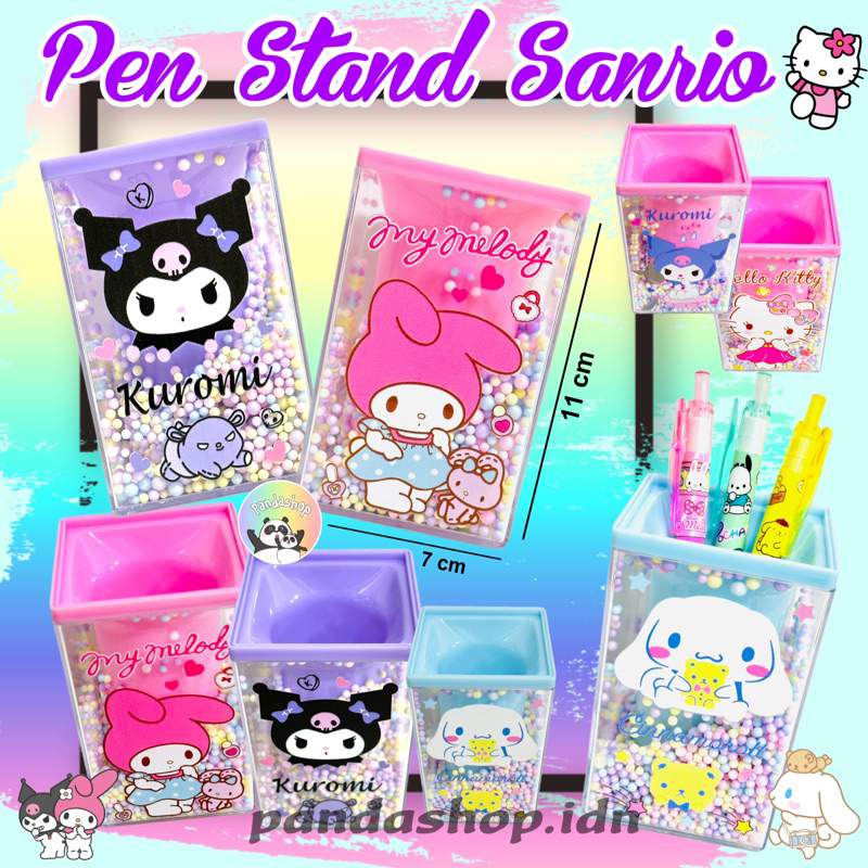 

Pen Stand Bubble Plastik/ Tempat Pulpen Bolpen alat tulis Sanrio