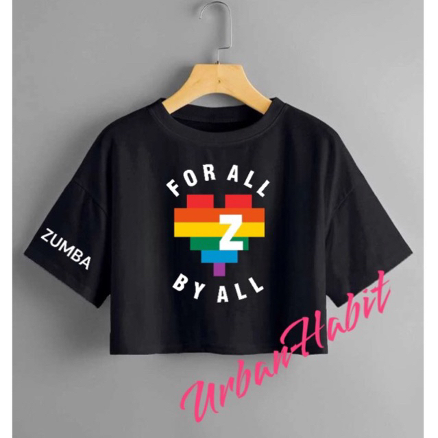 crop senam / baju crop senam / kaos crop senam / atasan crop olahraga