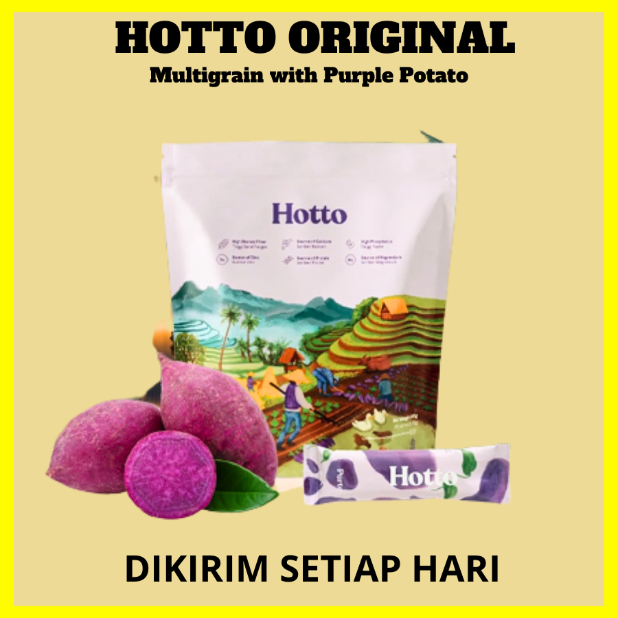 

HOTTO PURTO MULTIGRAIN POUCH HALAL WITH PURPLE POTATO POUCH ISI 16 SACHET