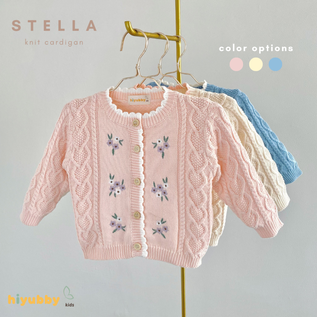 HIYUBBY KIDS - STELLA - cardigan anak lucu / cardigan anak cewek / cardigan anak korea / cardigan ra