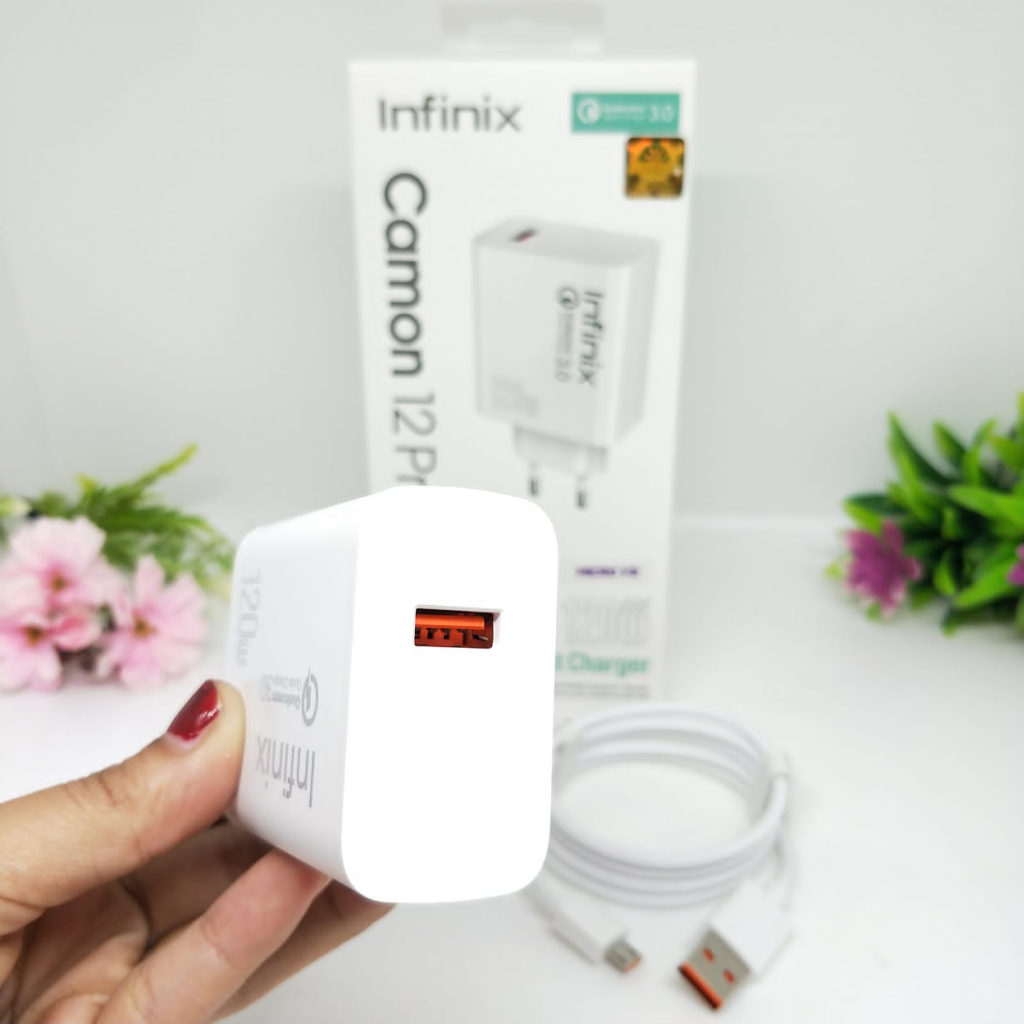 CHARGER INFINIX CAMON 12 PRO 120W Ori 100% fast charging SMART CHARGING casan berkualitas tinggi FOR ALL SMARTPHONE PROMO SEN