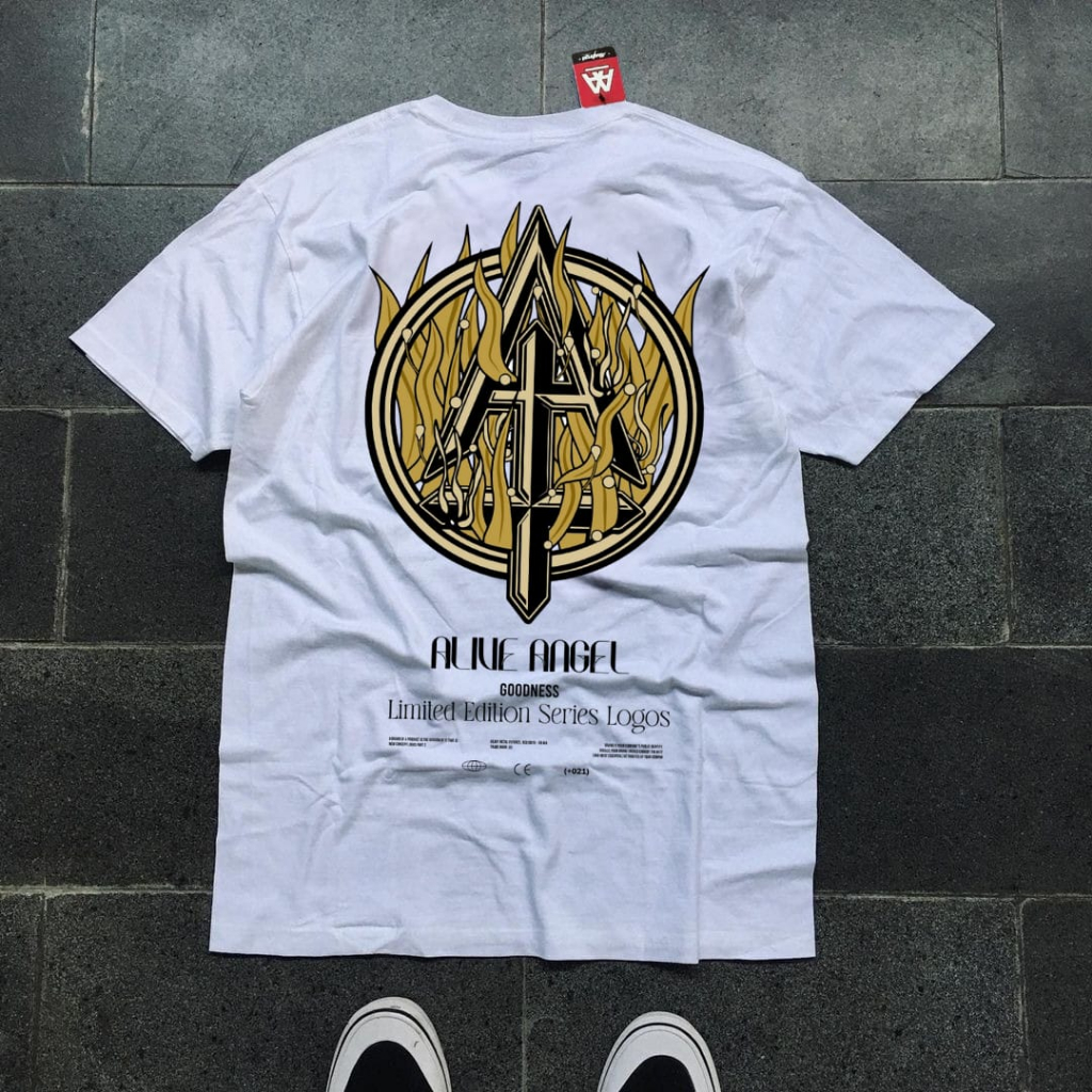 Kaos Local Brand Spesial Edition Logo T-shirt White Tee Katun Combed 30s Baju Putih Kaos Distro Orig