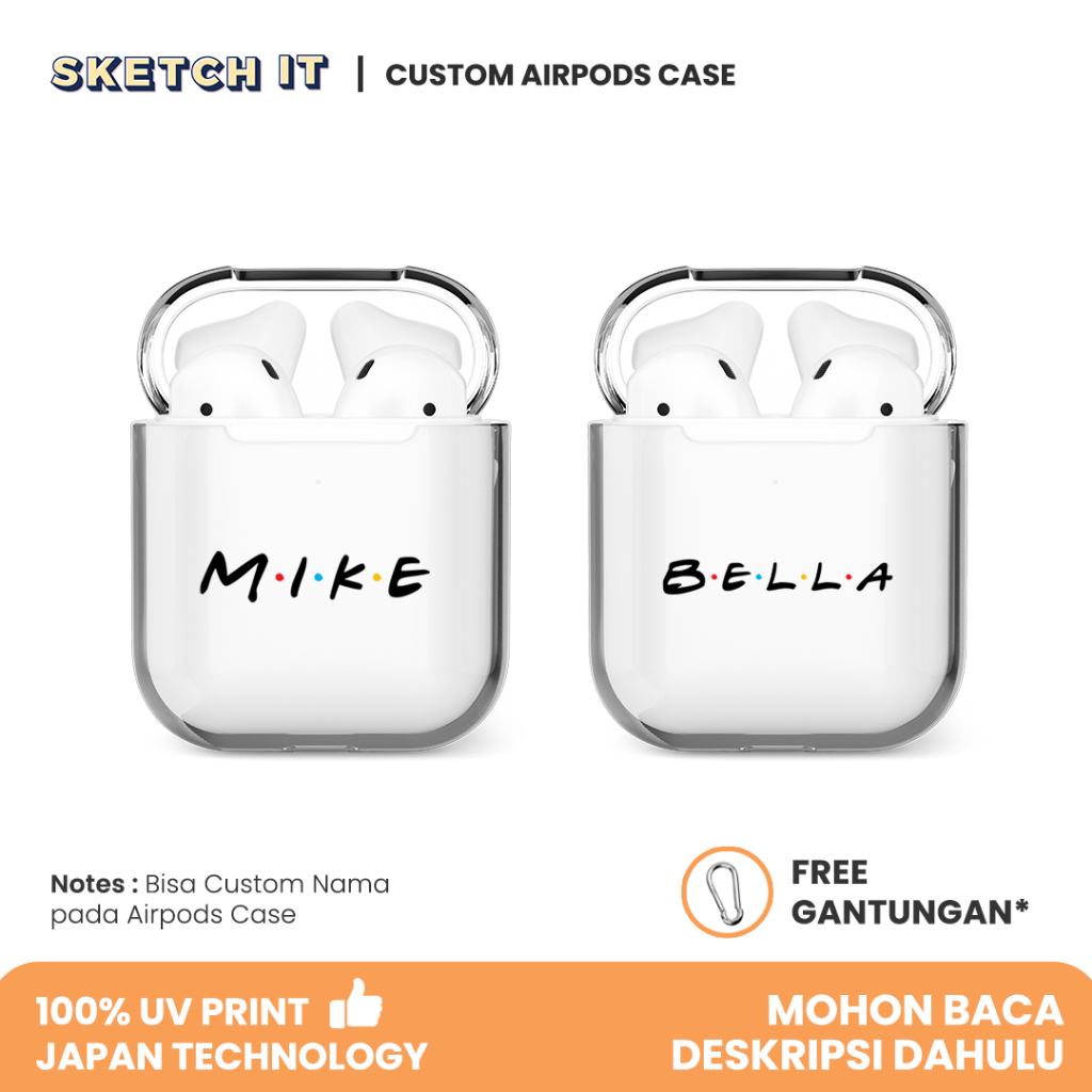 Custom Airpods Case Gen 1 2 3 Airpods Pro Airpods Pro Gen 2 NAME-02