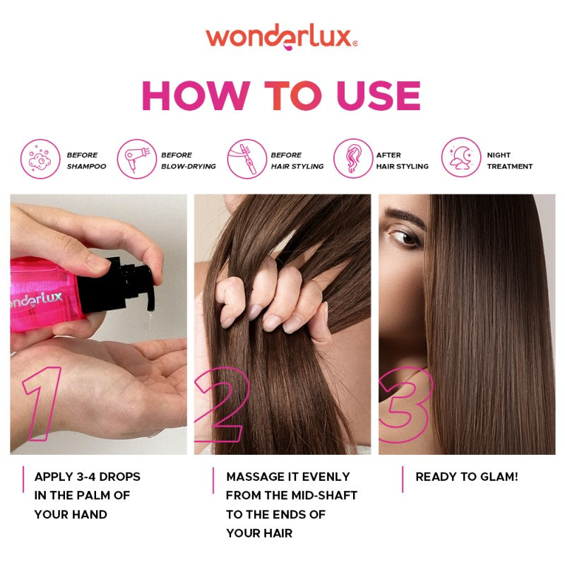 Wonderlux Ready Set Smooth &amp; Instant Showstopper Hair Perfecting Oil By Azarine