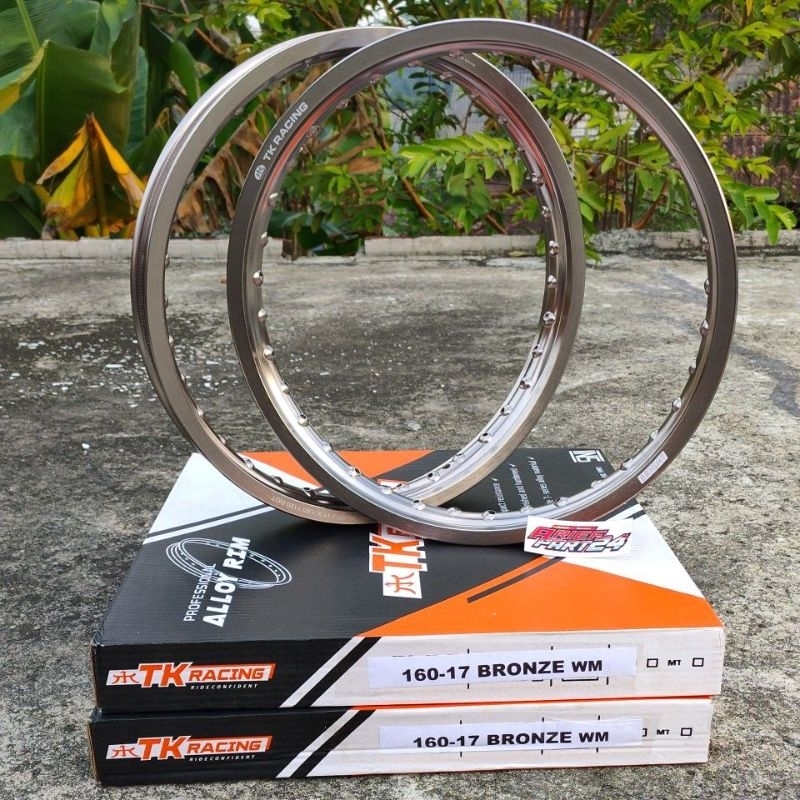 velg TK bronze ukuran 160-17 velg pelek TK racing bronze 160 ring 17 set