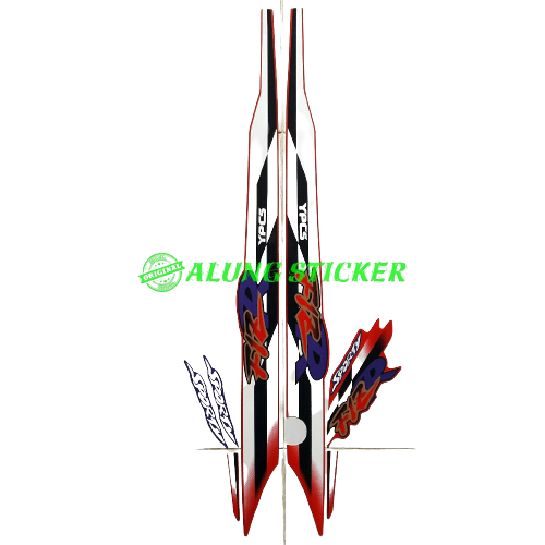 STIKER STRIPING MOTOR F1ZR 1997 MERAH