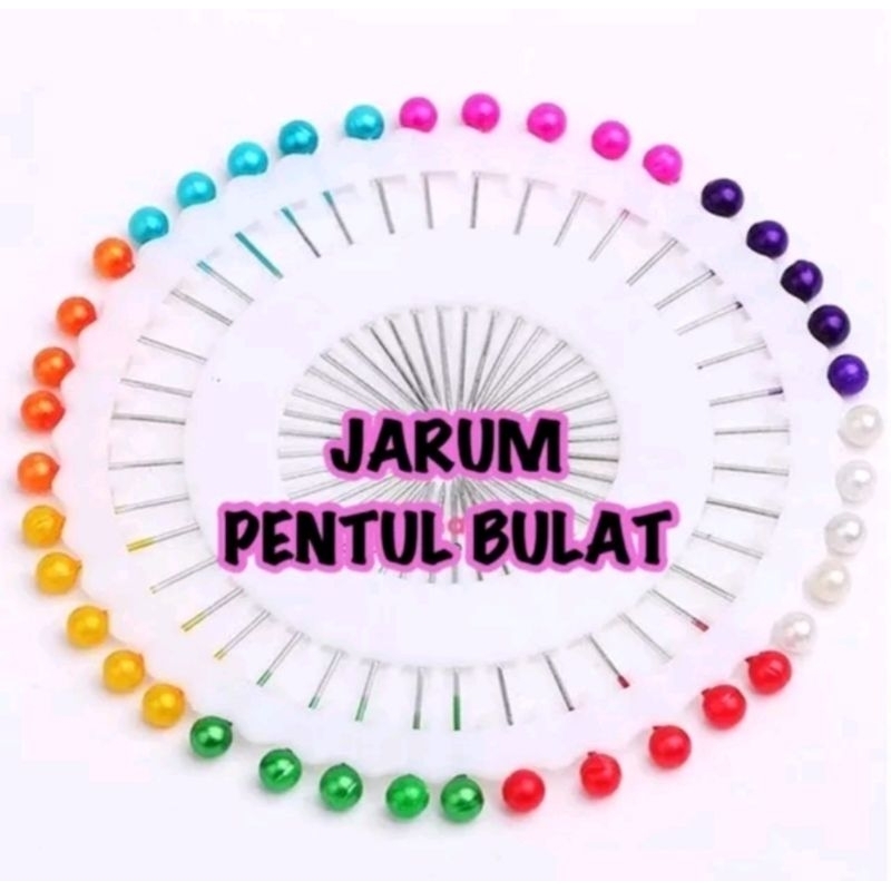 JARUM PENTUL BULAT WARNA WARNI 35 CM