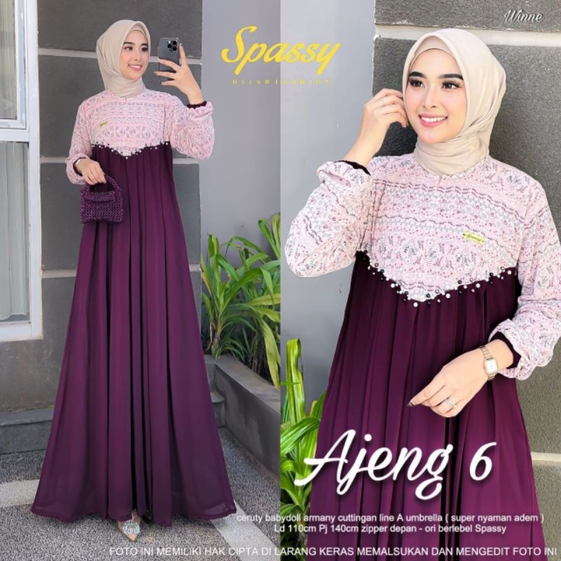 AJENG 6 // GAMIS WANITA REMAJA // ORI BY SPASSY