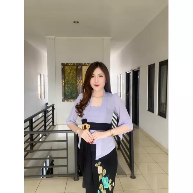 Kebaya Bali Jadi Moscrepe Sifon Lonceng (atasan kebaya saja)