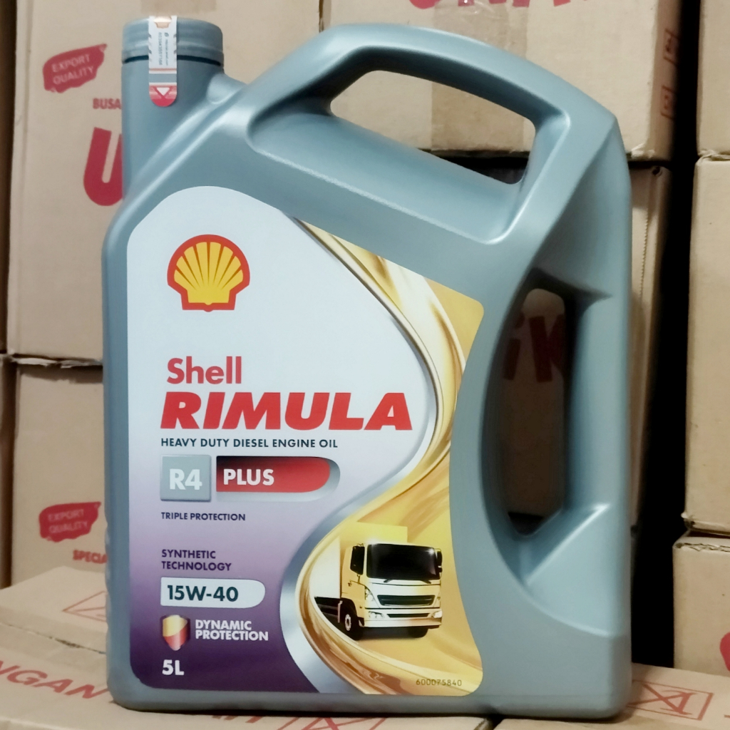 OLI MESIN MOBIL DIESEL SHELL RIMULA R4 / R4 PLUS 5 LITER