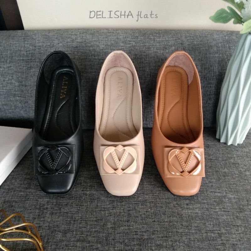 Aliyashoes Sepatu Flat Terbaru Sepatu Wanita Delisha