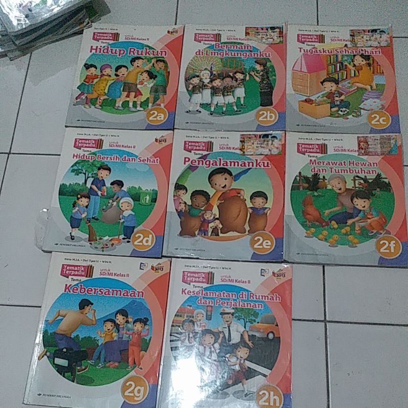 

buku bekas tematik terpadu Erlangga kelas 2