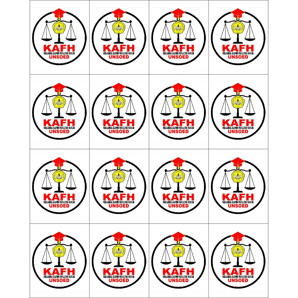 

stiker logo universitas jenderal soederman 16 pcs