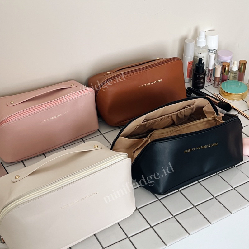 LIO BAG Tas Kosmetik Pouch Makeup Travel Tas Portable Make Up Tas Kosmetik Sekat Wanita Travelling Bag Organizer Toiletries Bag