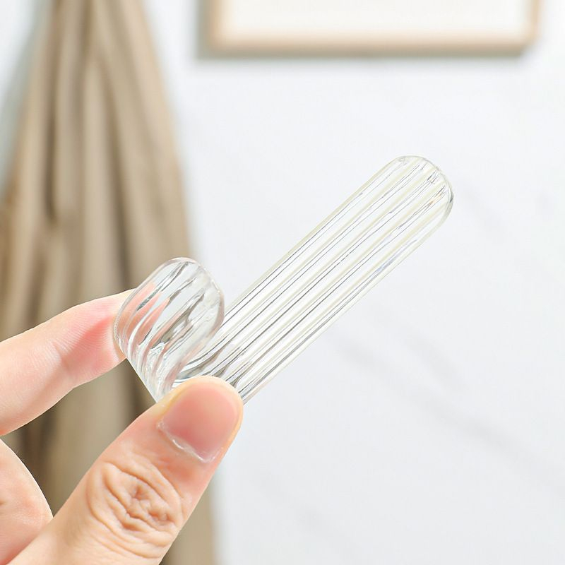 Kait Tempel Dinding J Type Akrilik Kait Serbaguna Gantungan Baju - HW136