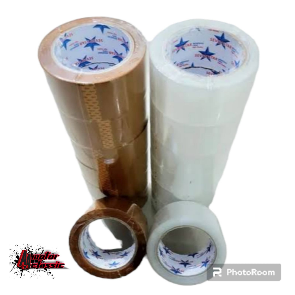 

6 ROLL LAKBAN ISOLASI SELOTIP COKLAT BENING 45mm 90yard HIGH QUALITY