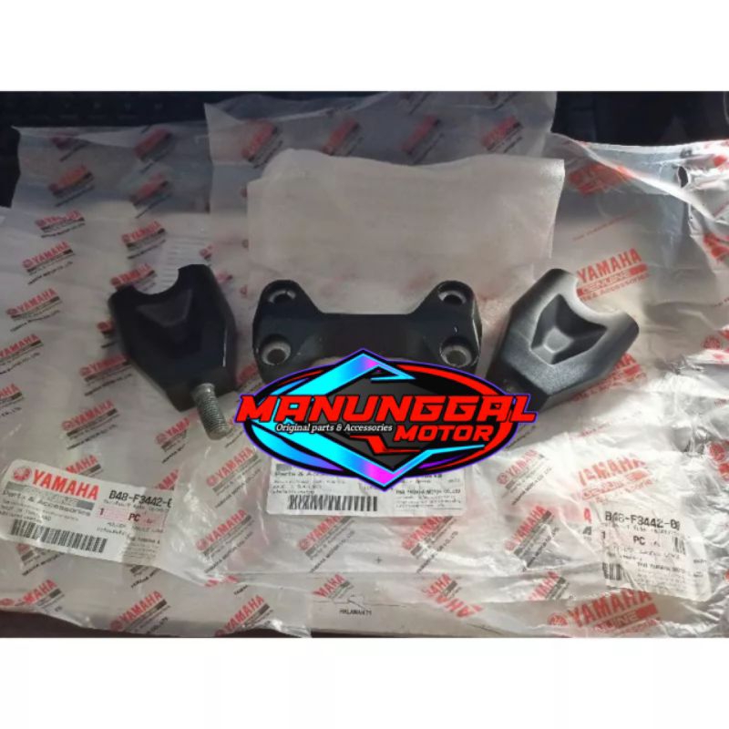 Kleman Jepitan Raiser stang set Xabre, XSR 155 (3pcs) Original Yamaha