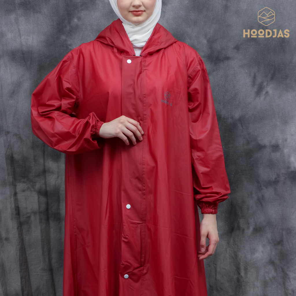 HOODJAS Jas Hujan Model Gamis Simple Muslimah Waterproof