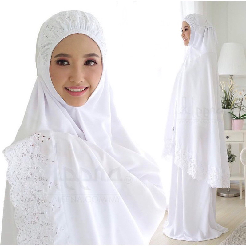 Mukena Dewasa Bordir Khadijah Katun Premium