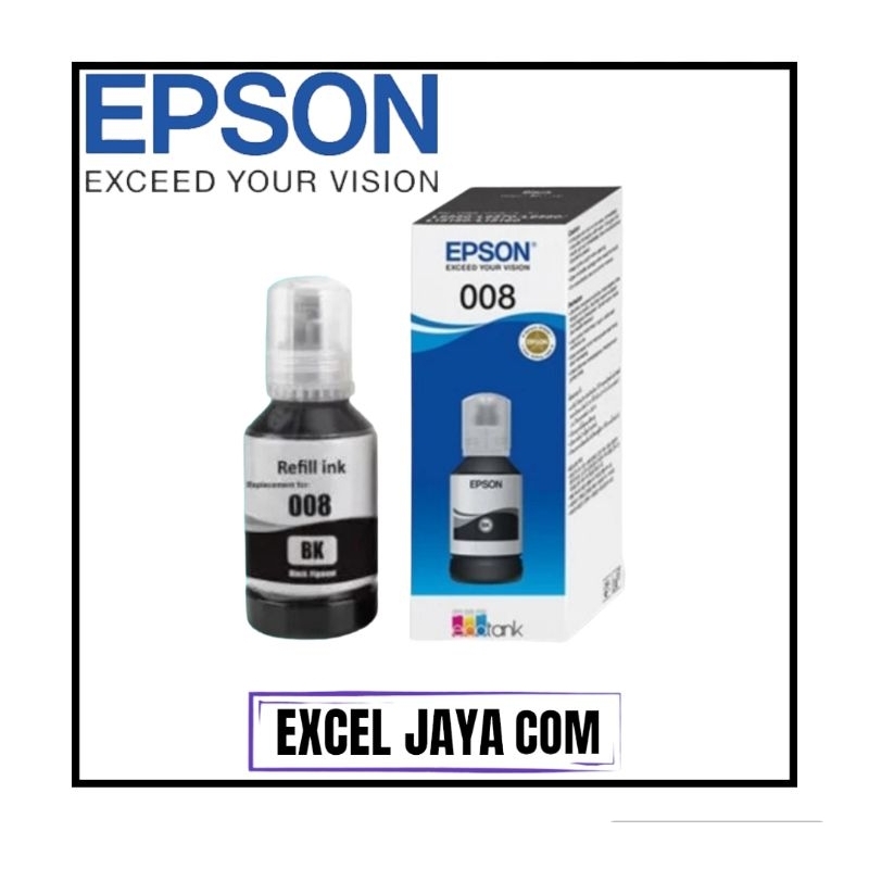 Tinta Epson 008 Black Refill Ink Printer L6550 L6580 L15150 L15160