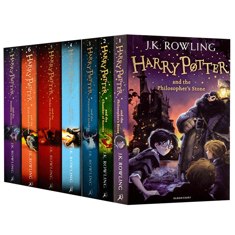 1 Set Harry Potter box english 8 books buku