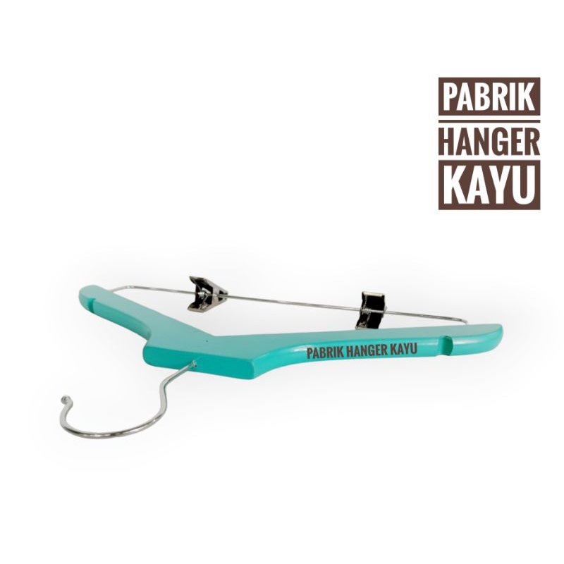 HANGER KAYU ANAK JEPIT BAJU KEPALA LURUS TOSCA