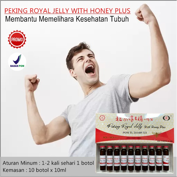 

PROMO peking royal jelly with honey plus 10x10ml beijing minuman untuk kesehatan daya tahan tubuh pria dan wanita