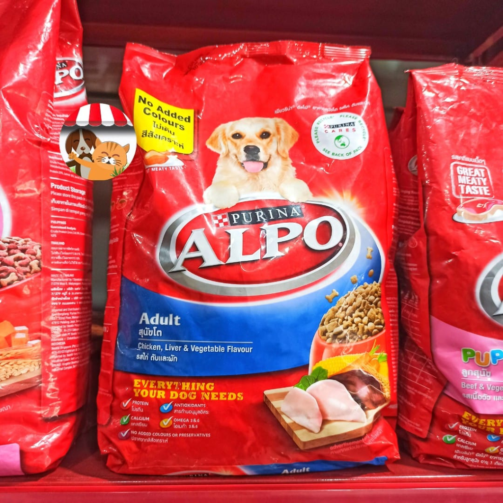 Alpo Adult Chicken Liver &amp; Veg 1.5kg - Makanan Anjing Dewasa Dog Food