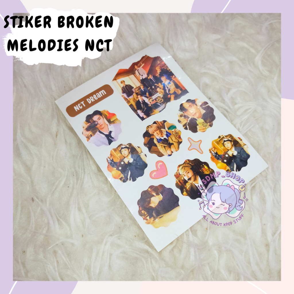 Stiker broken melodies nct dream mark renjun jisung jeno jaemin haechan chenle