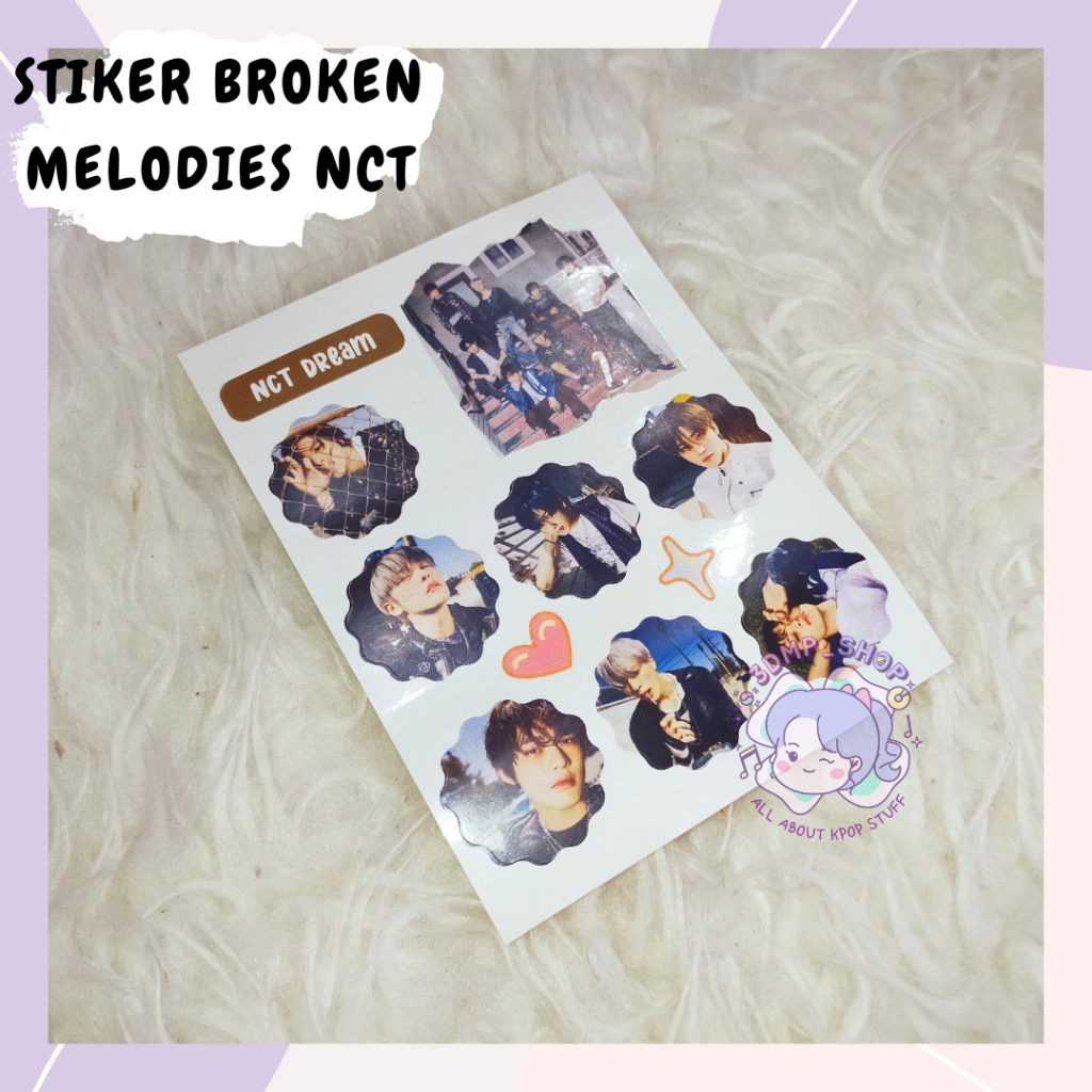 Stiker broken melodies nct dream mark renjun jisung jeno jaemin haechan chenle