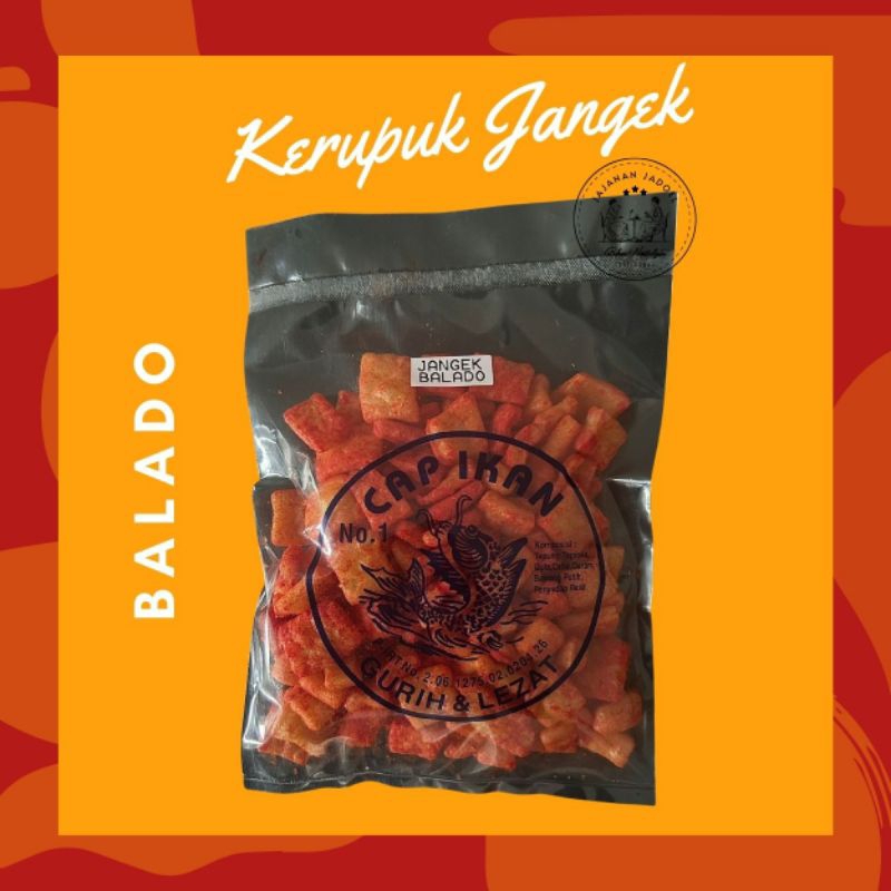 

[85GR & 250GR] KERUPUK JANGEK PEDAS | KERUPUK CAP IKAN | KERUPUK JADOEL NOSTALGIA JAJANAN SD