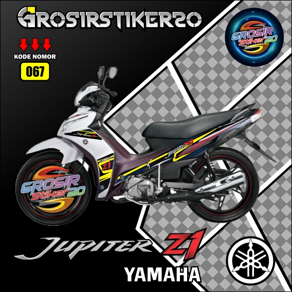 STRIPING STIKER VARIASI YAMAHA JUPITER Z1 / STIKER MOTOR / STIKER VARIASI
