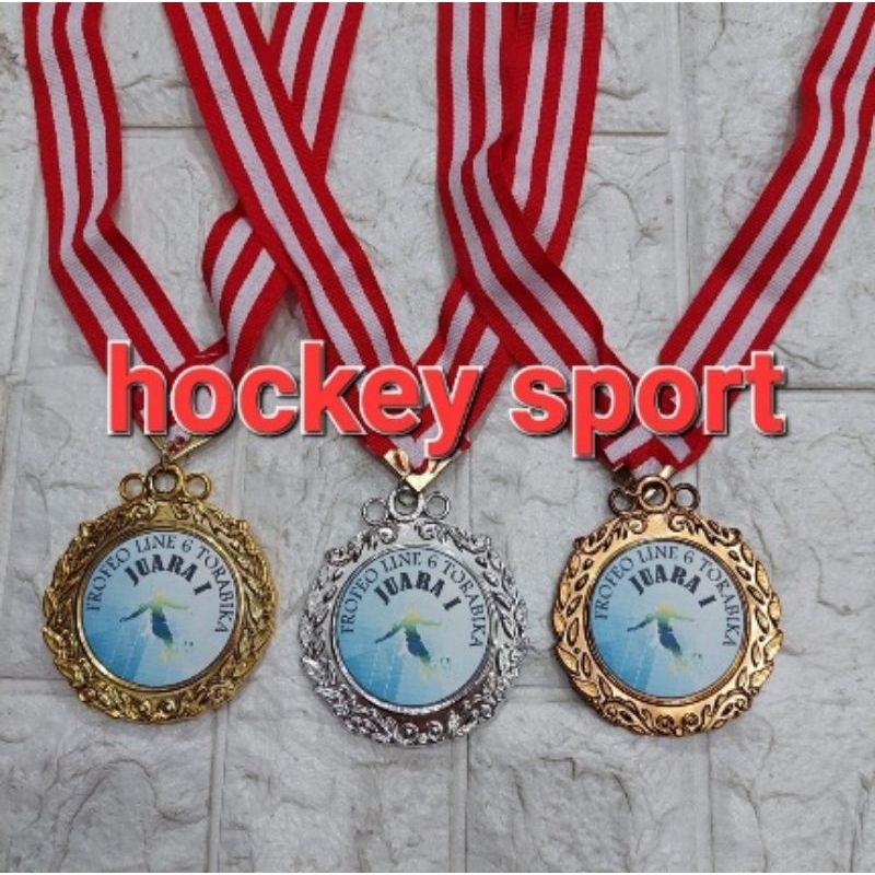 Mendali Impot Plastik Gold Silver Perunggu Murah FREE TULISAN