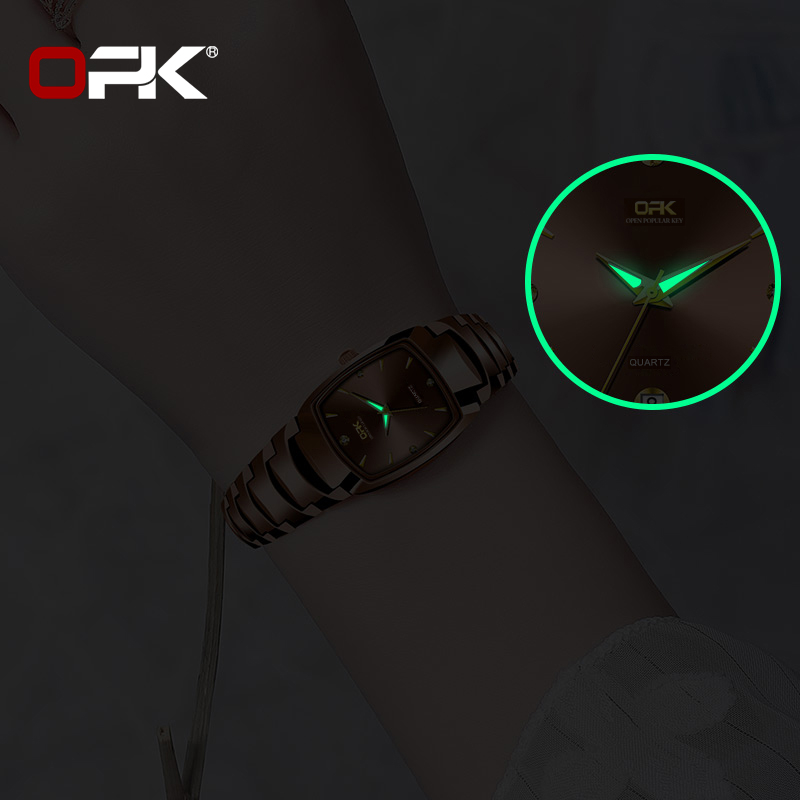CUCI GUDANG OPK Jam Tangan Wanita Original Anti Air Luminous Analog Stainless Steel Terbaru 2026