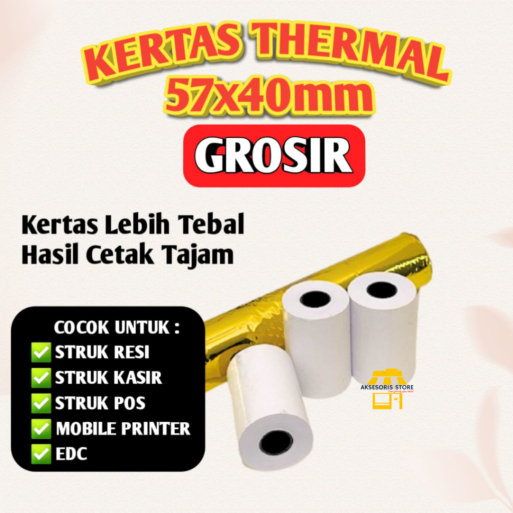 KERTAS THERMAL 80 X 80 STRUK KASIR