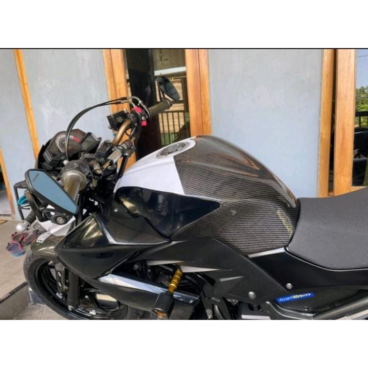 Cover Tutup Tangki Ninja 250 fi Old 2013-2017 Carbon Cover tangki Ninja fi Lama