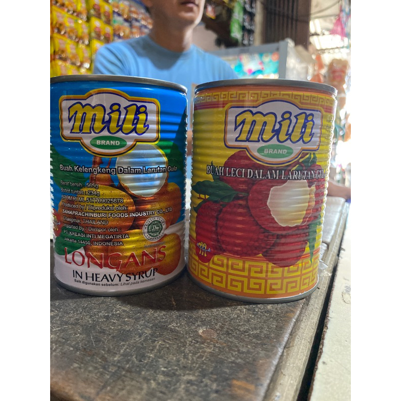 

Mili buah kelengkeng / leci dalam larutan gula 565gr