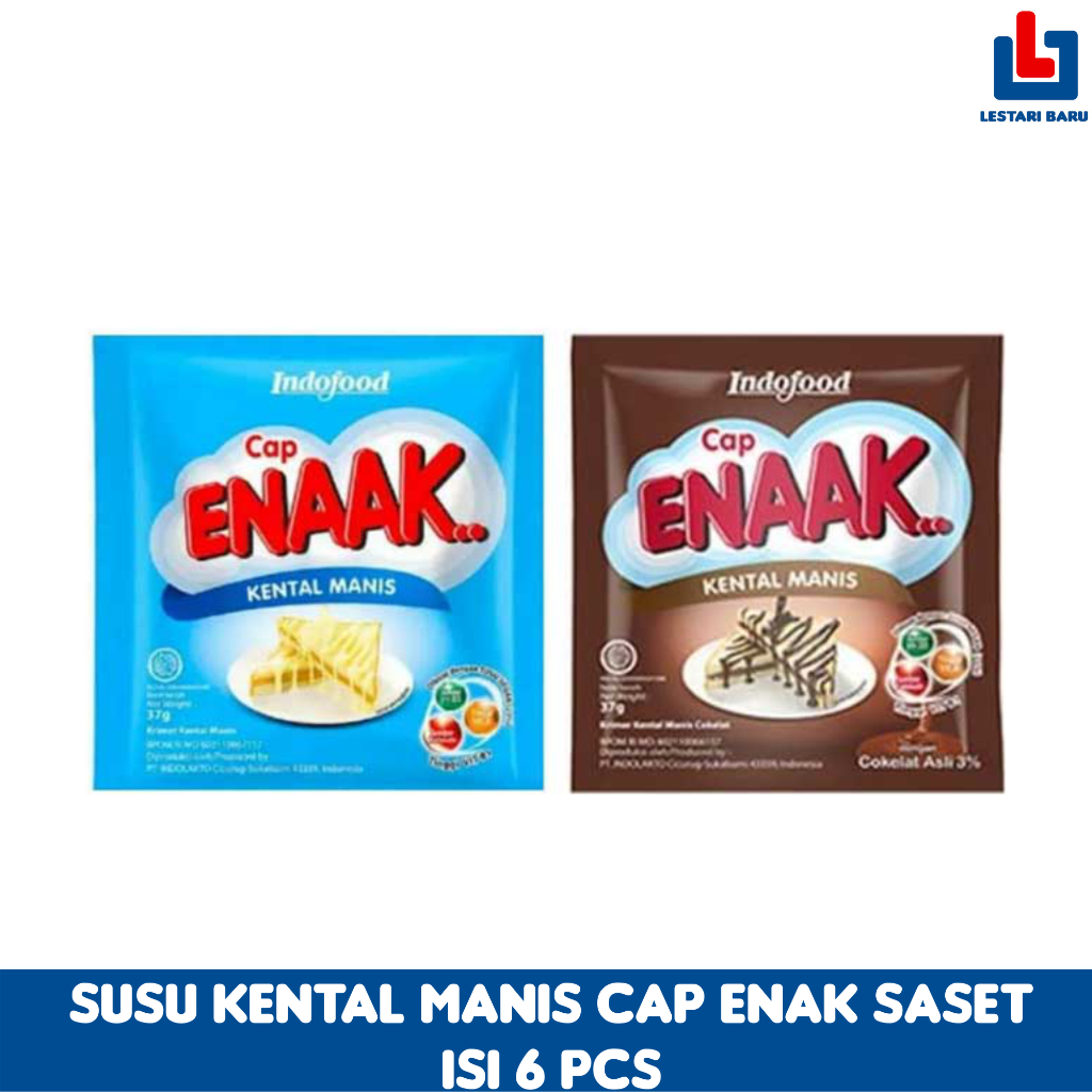 

Susu Kental Manis Cap Enak Saset Isi 6 pcs