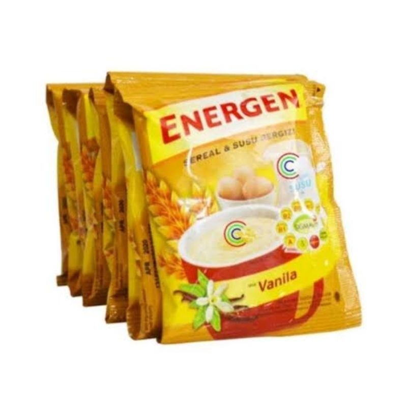 

ENERGEN Vanilla sereal 1 renceng isi 10 sachet