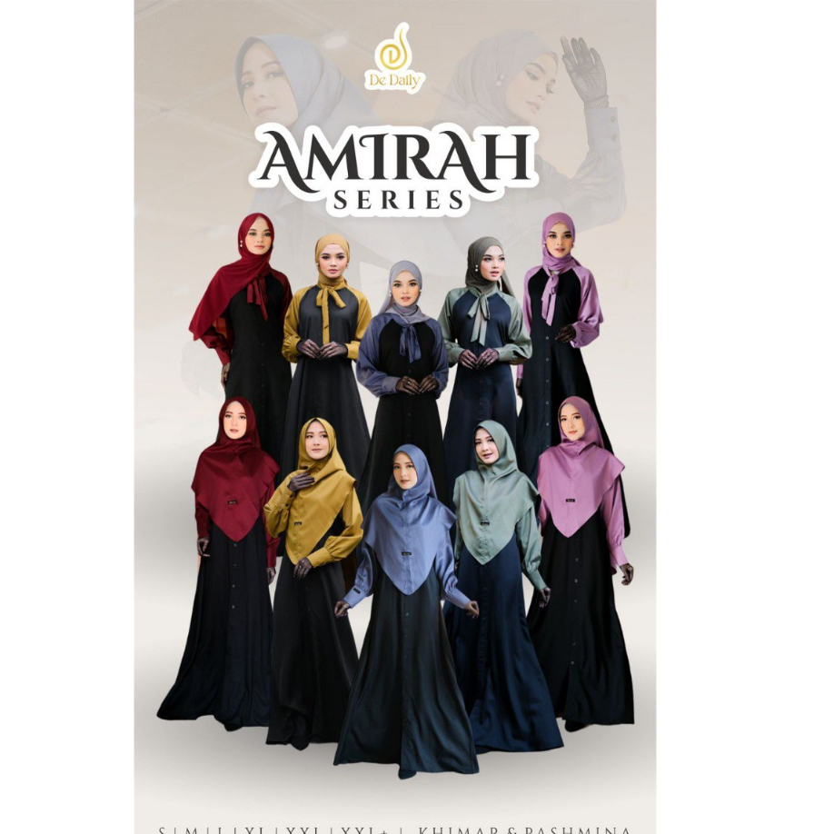 AMIRAH DRESS SET KHIMAR / AMIRAH GAMIS SET KHIMAR / GAMIS SET KHIMAR / GAMIS KEKINIAN / GAMIS REMAJA