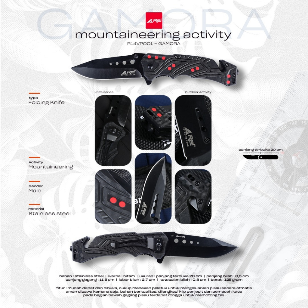 Pisau Gamora Knife Arei Outdoorgear