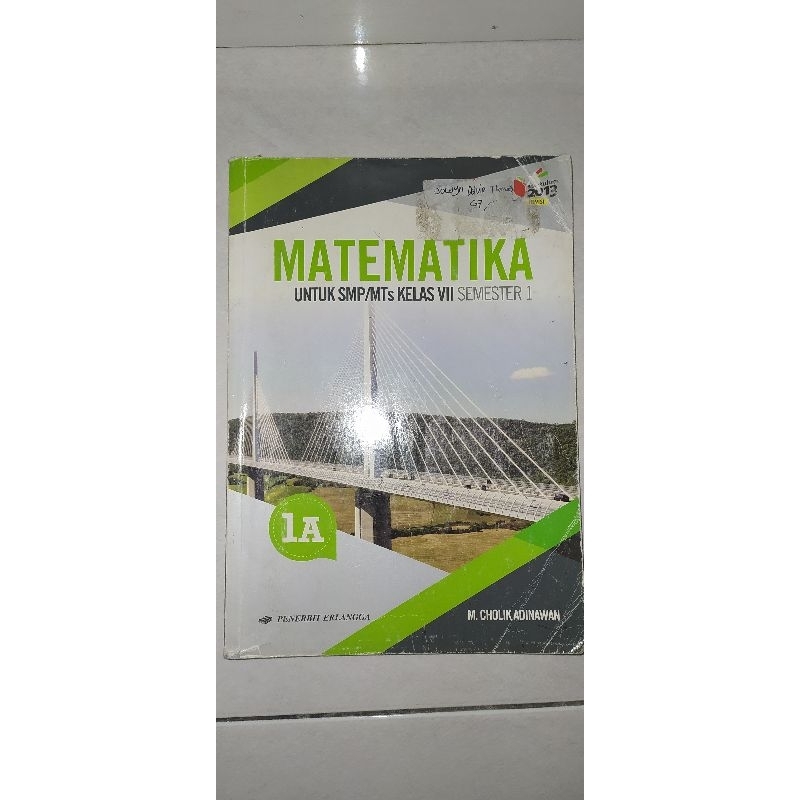 

Buku bekas Matematika 1A kurikulum 13 kelas 7 / 1 SMP