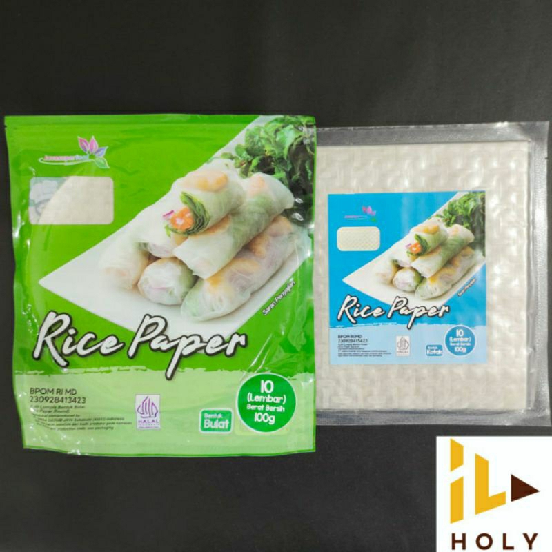 

JSF Rice Paper Bulat & Kotak Isi 10 Lembar / Rice Paper Kulit Lumpia Vietnam